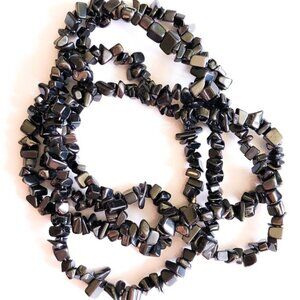 Statements by Amy Kahn Russell HSN Black Agate Necklace As New Condition